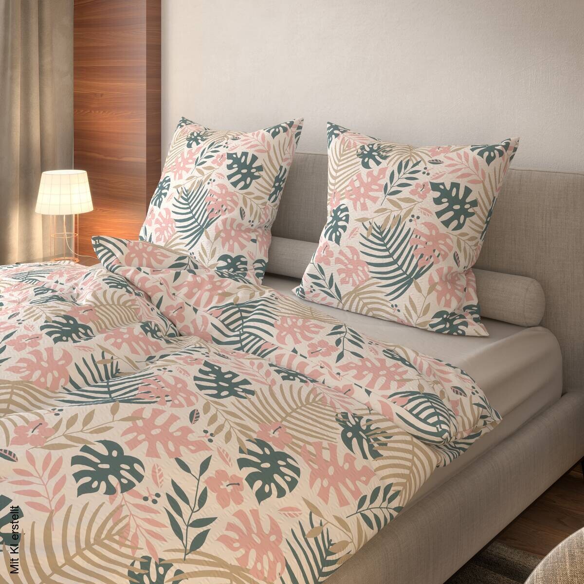 Microfaser Bettwäsche Seersucker hellblau rosa 100% Polyester B/L: ca. 135x200 cm