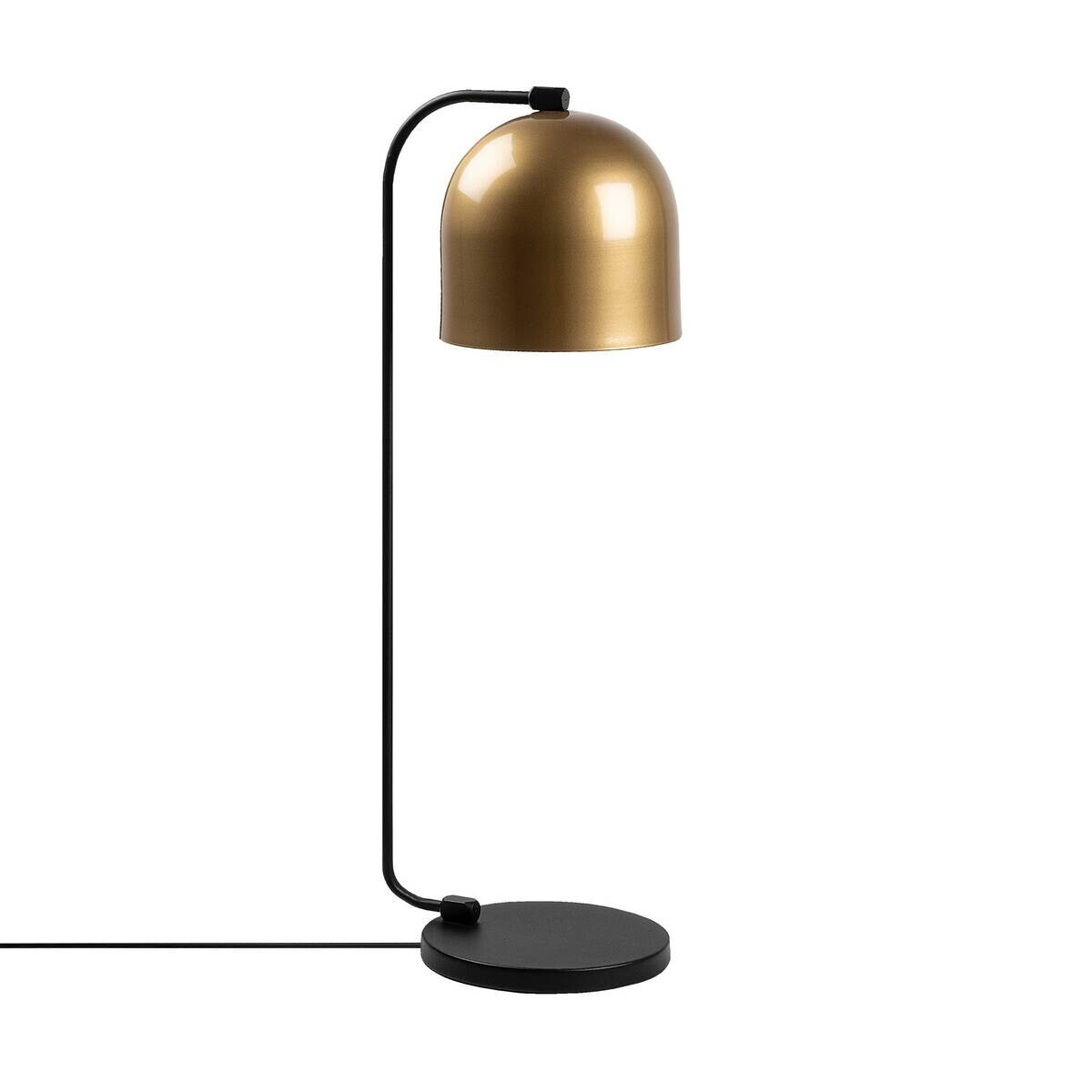Opviq Tischleuchte gold schwarz B/H/T: ca. 17x60x22 cm E14 1 Brennstellen