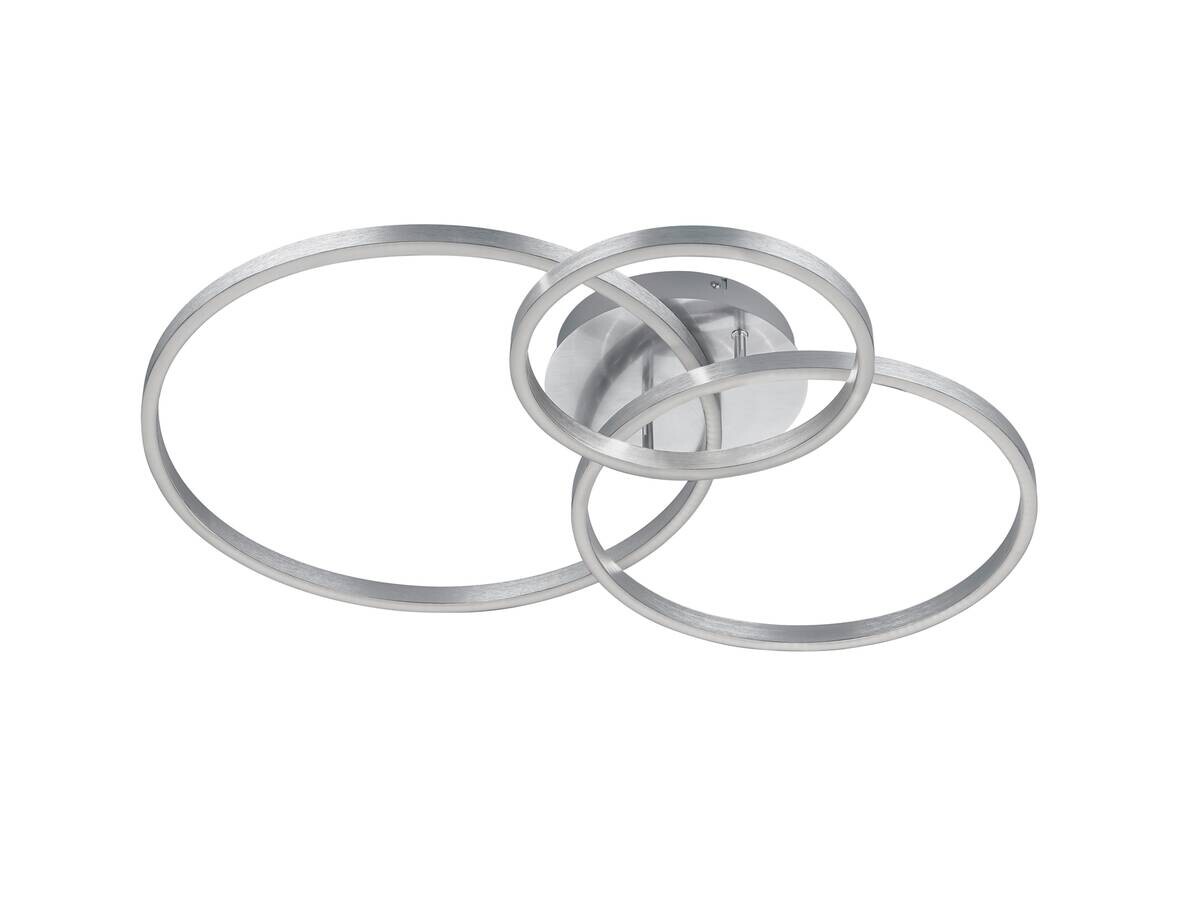 GLOBO LED-Deckenleuchte Winona nickel Metall B/H/T: ca. 78x11,5x60 cm
