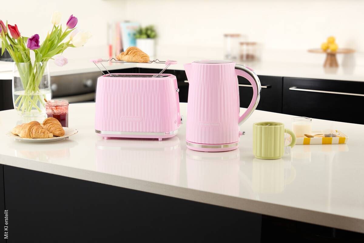 Russell Hobbs Wasserkocher 25206016002 rosa Edelstahl B/H/L: ca. 15,6x25,2x22,5 cm ca. 1,7 l