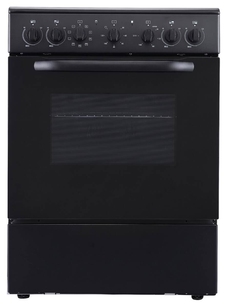 POCOline Stand-Elektroherd EH60GLK65B schwarz B/H/T: ca. 60x83x65 cm