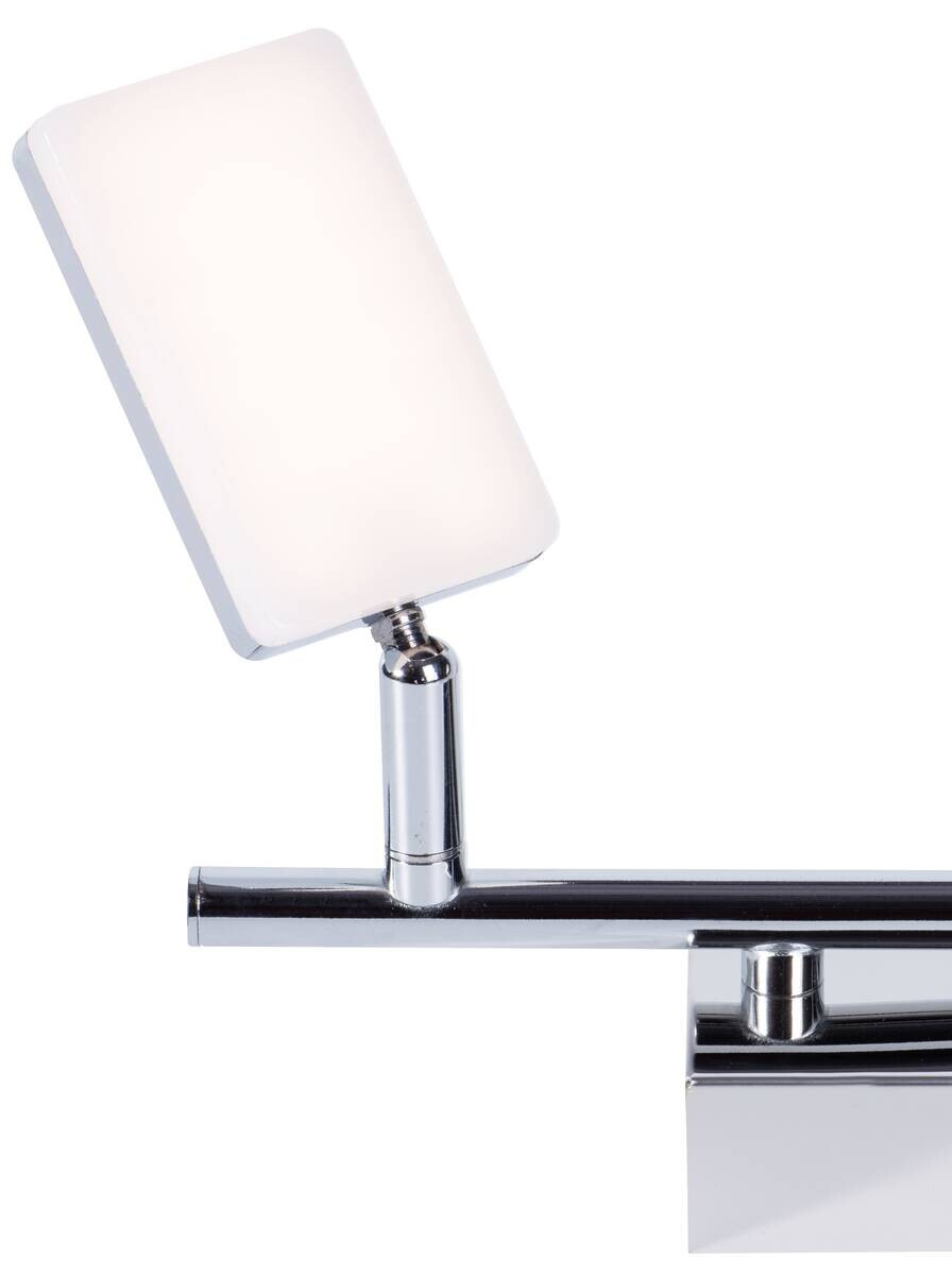 POCOline Spotbalken Chrissy Chrom Metall Kunststoff L: ca. 30 cm 2 Brennstellen