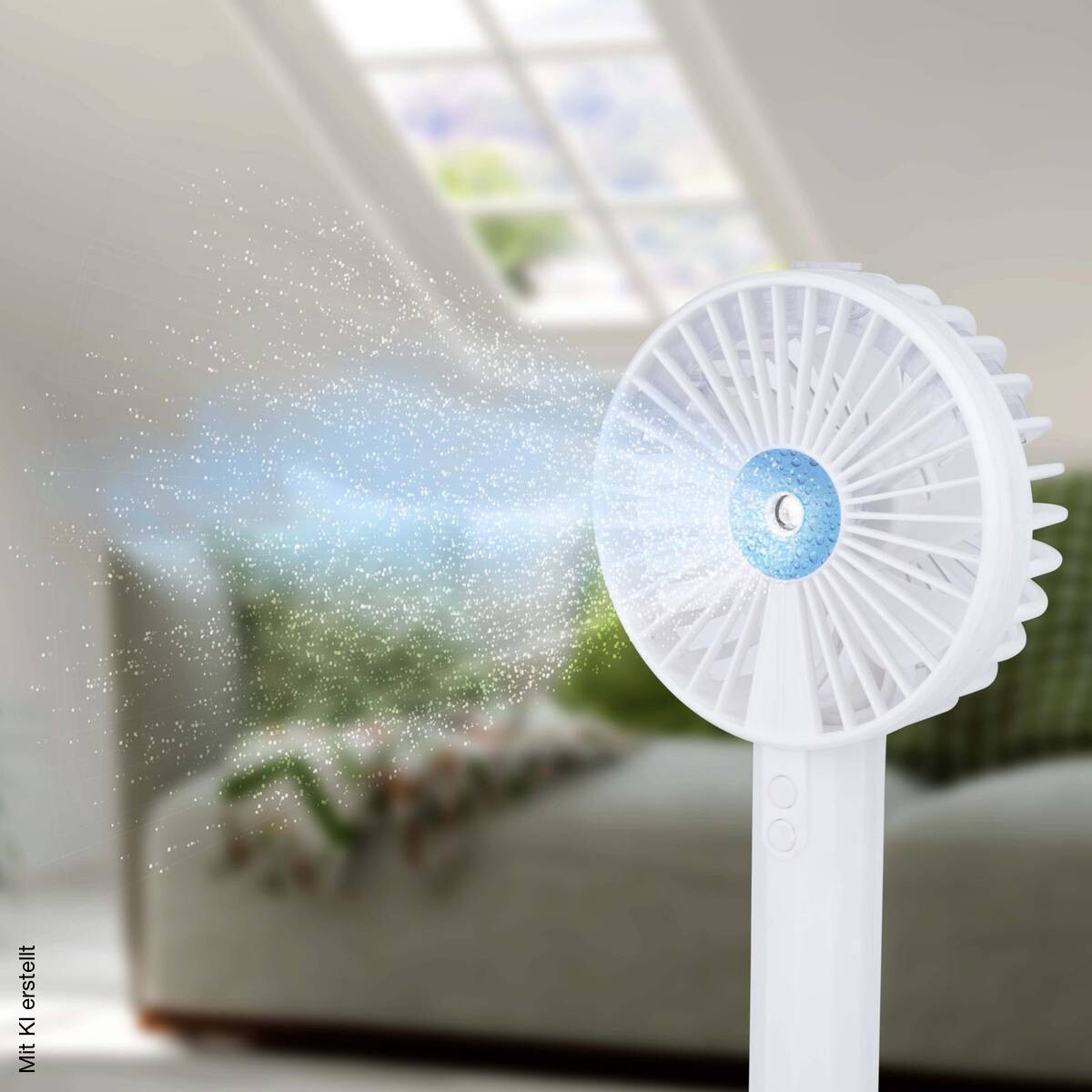 Tischventilator 871125247490 weiß Kunststoff B/H/T: ca. 104x220x41 cm