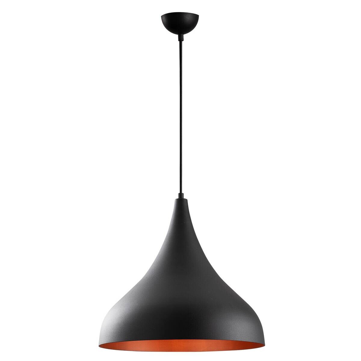 Opviq Pendelleuchte Berceste schwarz Metall B/H/T/L/D: ca. 41x133x41x41x41 cm E27 1 Brennstellen