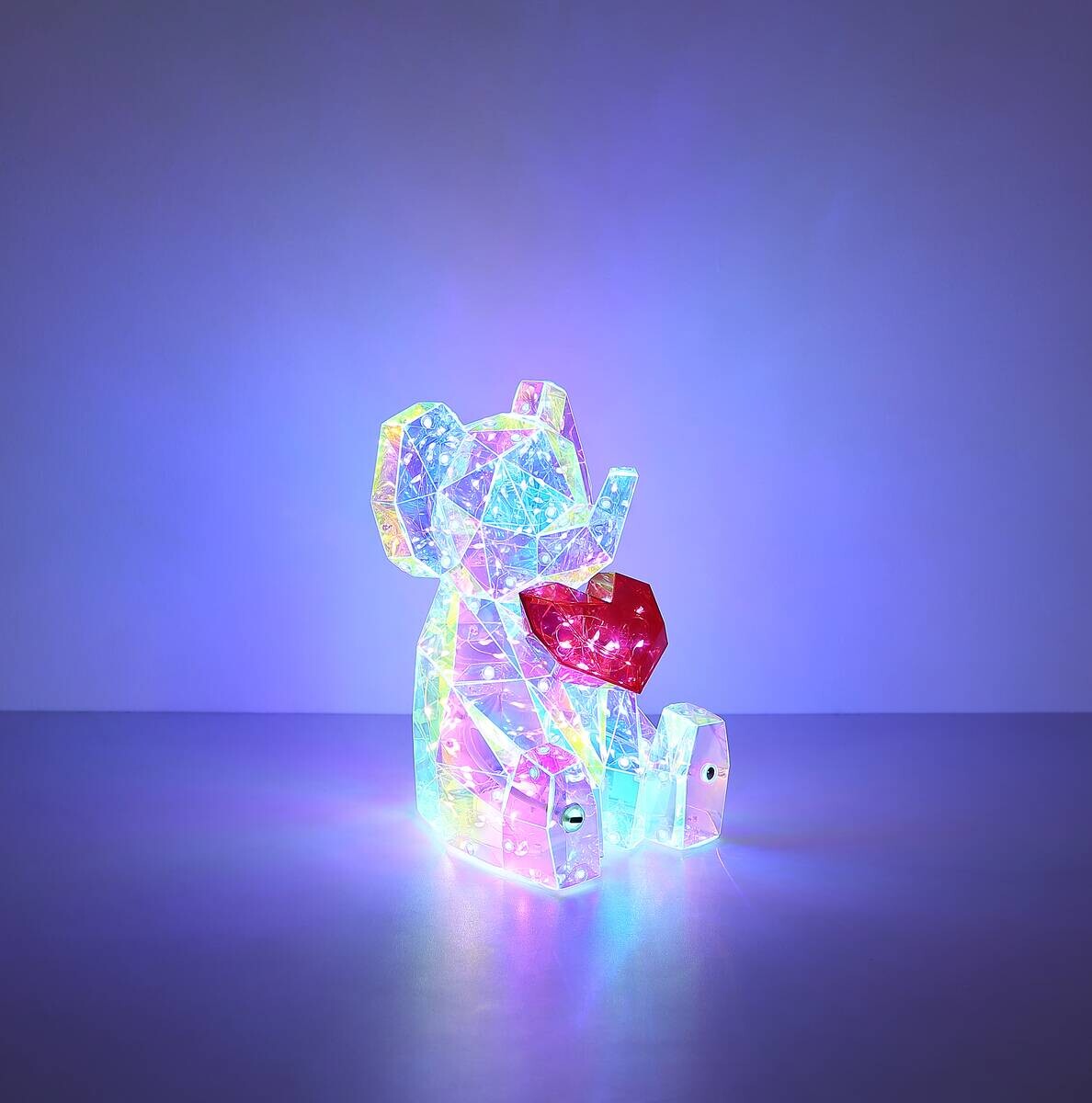 GLOBO LED-Dekoleuchte BRONDAR klar Kunststoff B/H/T: ca. 15x23x13 cm 1 Brennstellen