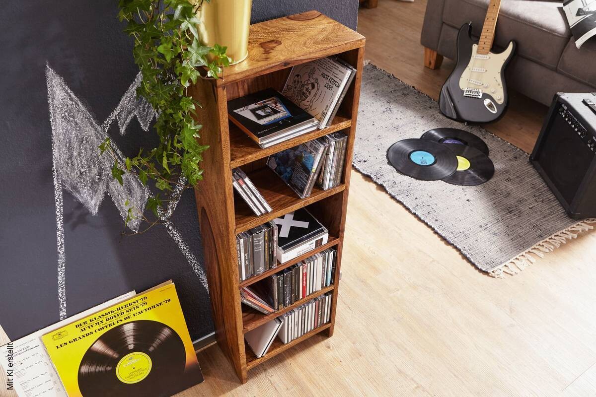 CD Regal natur B/H/T: ca. 30x90x17 cm