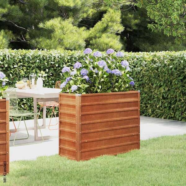 Hochbeet braun Stahl B/H/L: ca. 77x100x40 cm