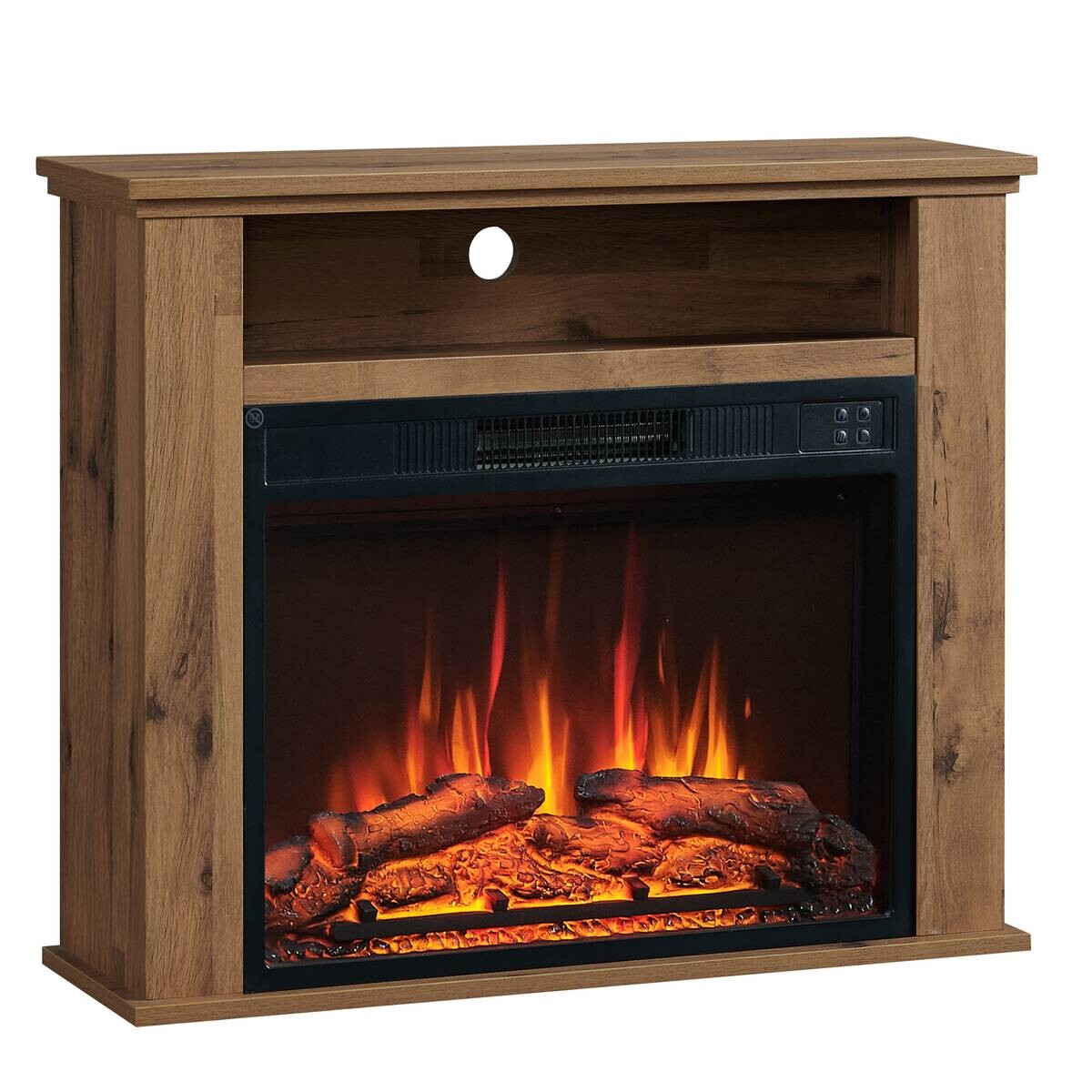 Balderia Elektrischer-Kamin Frida Eiche B/H/T: ca. 78,3x64,7x23 cm