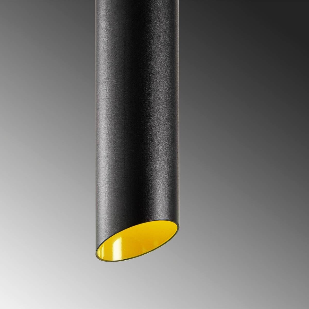 Opviq Pendelleuchte Sivani schwarz gelb B/H/T/L/D: ca. 8x114x8x8x8 cm E27 1 Brennstellen