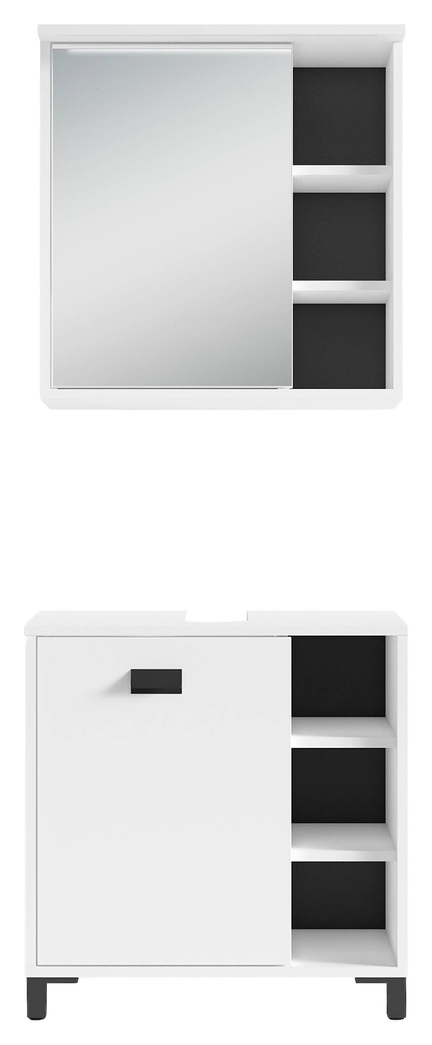 Badezimmer-Set WELLNESS, Set 2-tlg. weiß