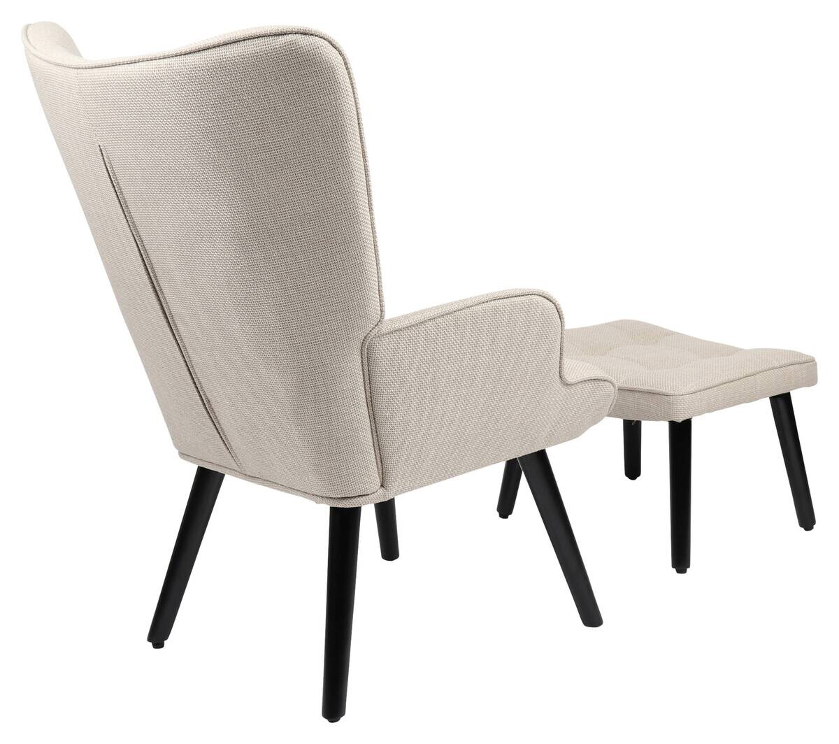 Sessel Paros beige Webstoff B/H/T: ca. 68x97x75 cm