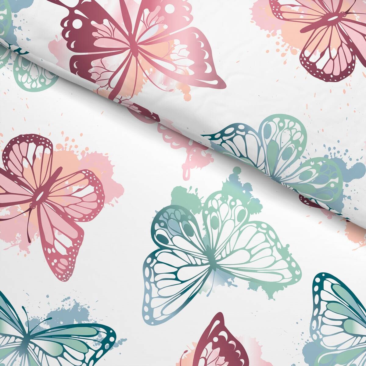 Microfaser Bettwäsche multicolor Polyester B/L: ca. 135x200 cm