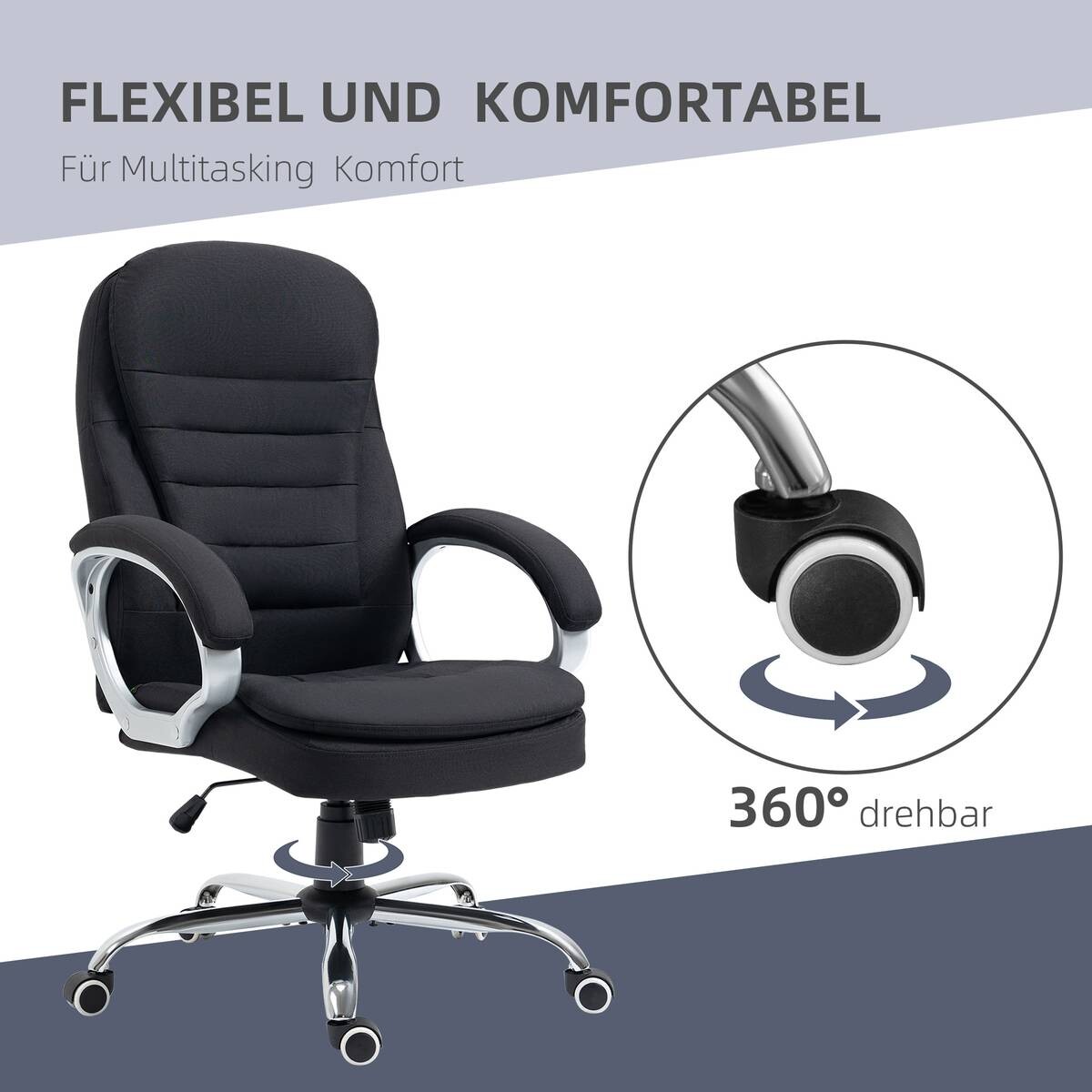 Drehstuhl 921-170BK schwarz