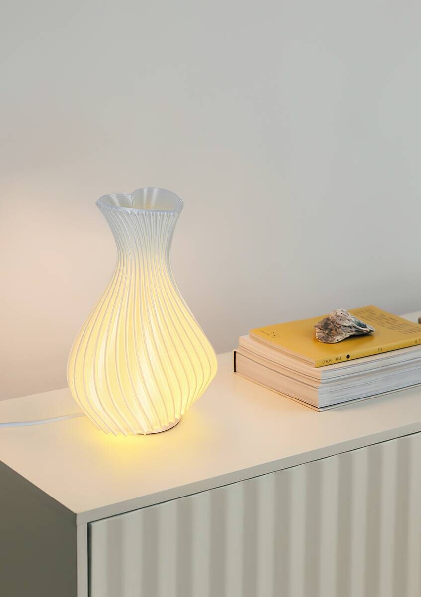 Nolo LED-Tischleuchte Ariane weiß B/H/T: ca. 11,4x11,4x18,5 cm