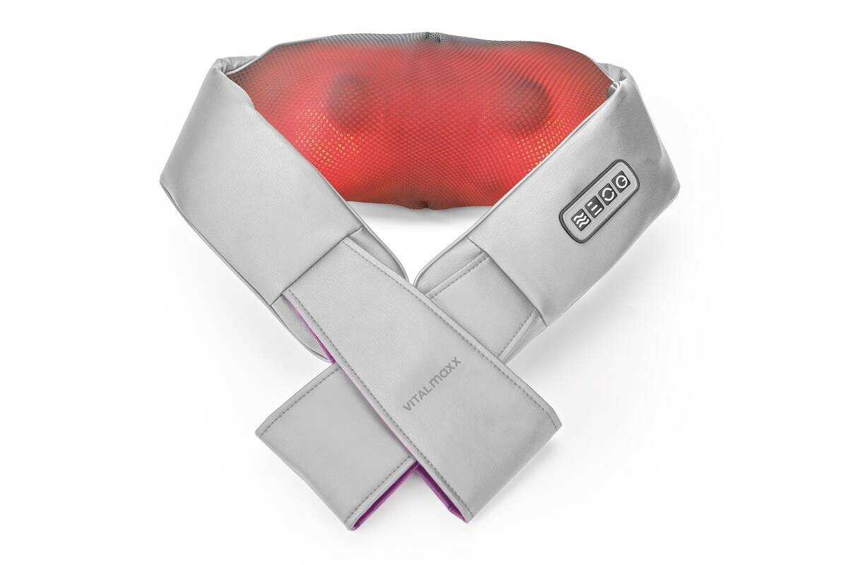 CLEANmaxx Shiatsu-Massagegerät grau lila