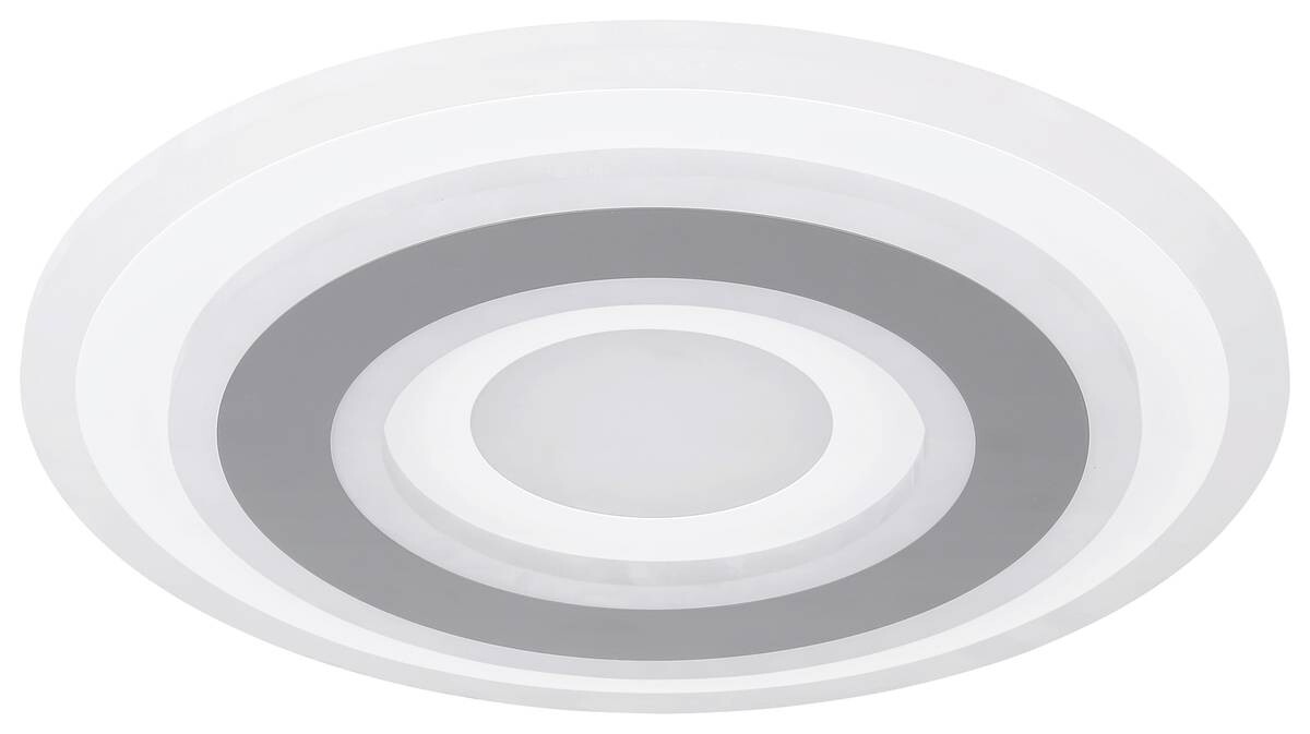 GLOBO Deckenleuchte Sabatino Opal weiß anthrazit Acryl Metall H/D: ca. 5,5x38 cm