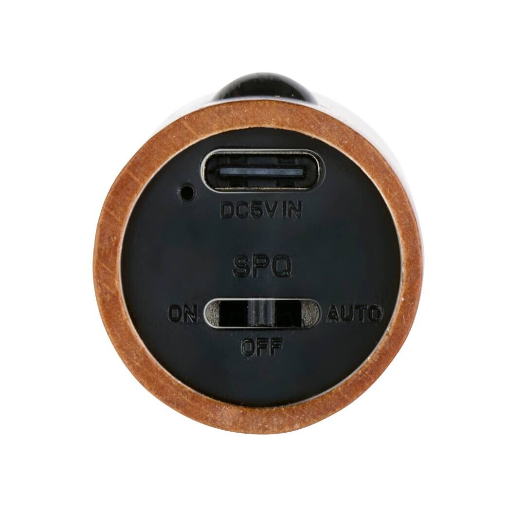 Grundig LED-Wandleuchte Portabel hellbraun dunkelbraun B/H/L: ca. 3x6x18 cm