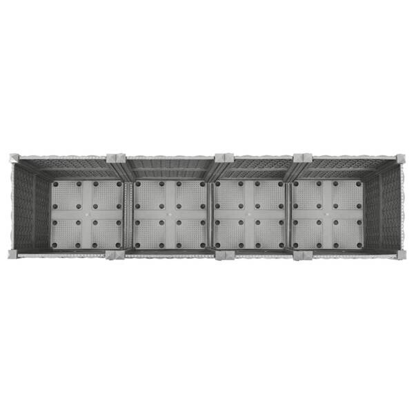 Hochbeet grau Polypropylen B/H/L: ca. 40x38x160 cm