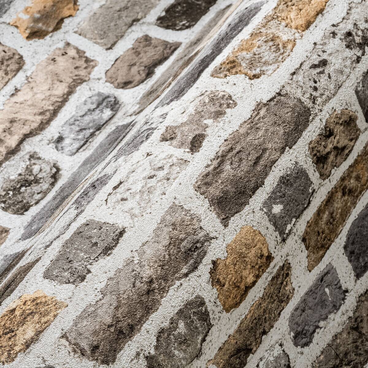 A.S.Creation Vliestapete weiß braun B/H/D: ca. 53x1005x8,8 cm