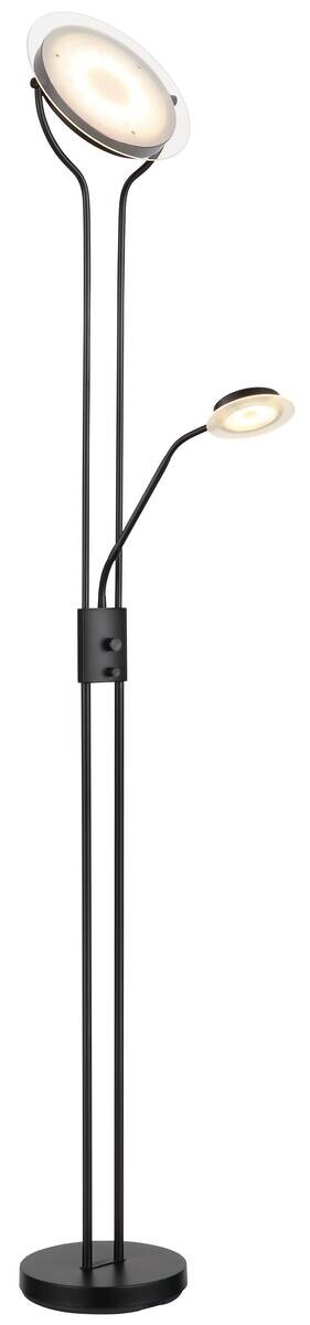 GLOBO LED-Deckenfluter schwarz Metall B/H/L: ca. 25,5x180x28 cm 1 Brennstellen