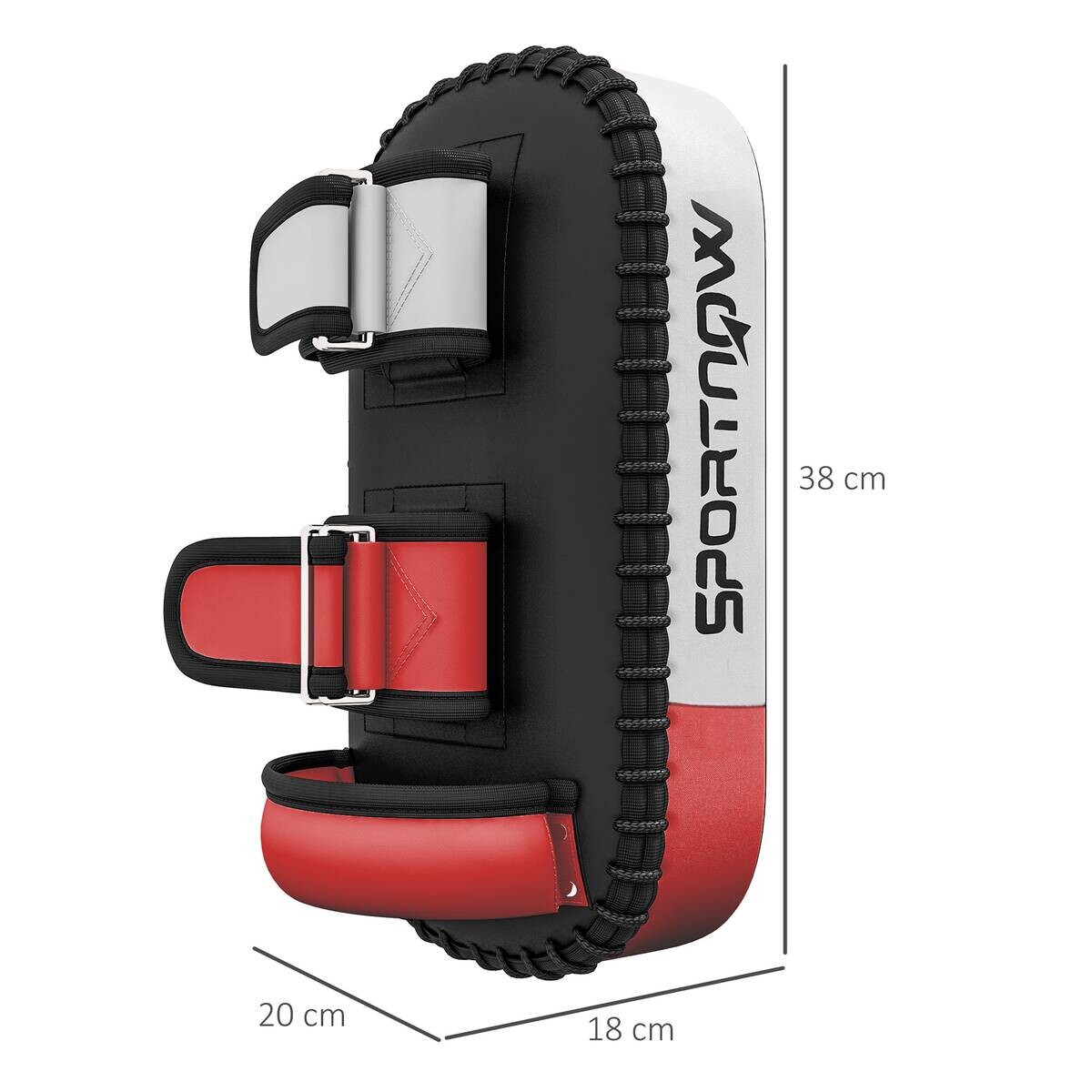 SPORTNOW Fitness-Zubehör schwarz Kunstleder B/H/L: ca. 20x38x18 cm