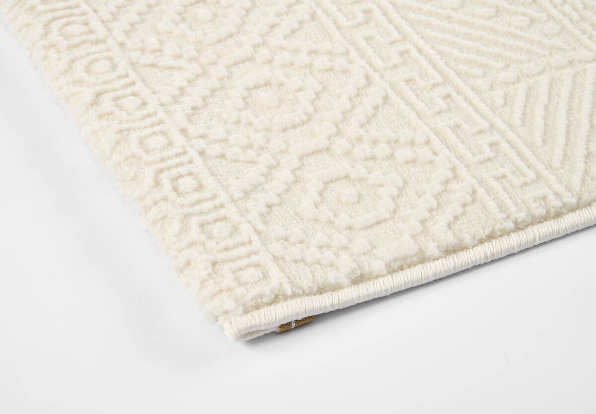 Webteppich Leonie creme B/L: ca. 80x150 cm