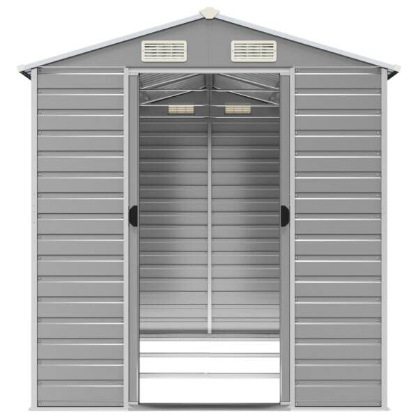 vidaXL Gartenhaus grau B/H/T: ca. 191x198x300 cm