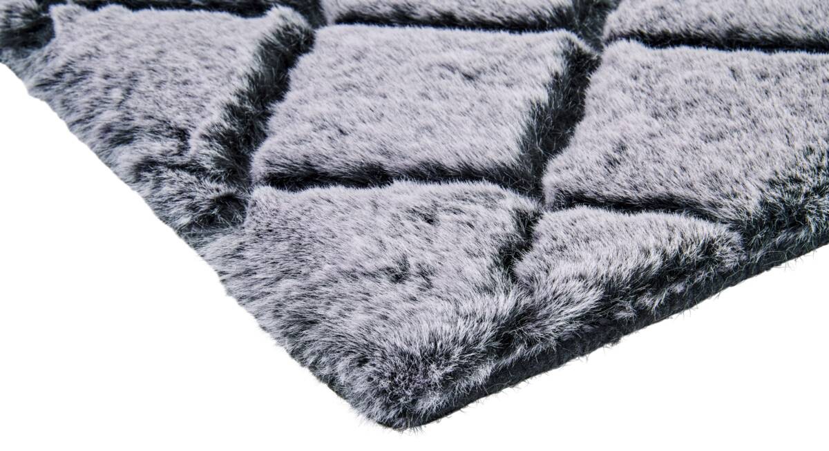 Teppich Vichy grau B/L: ca. 160x230 cm