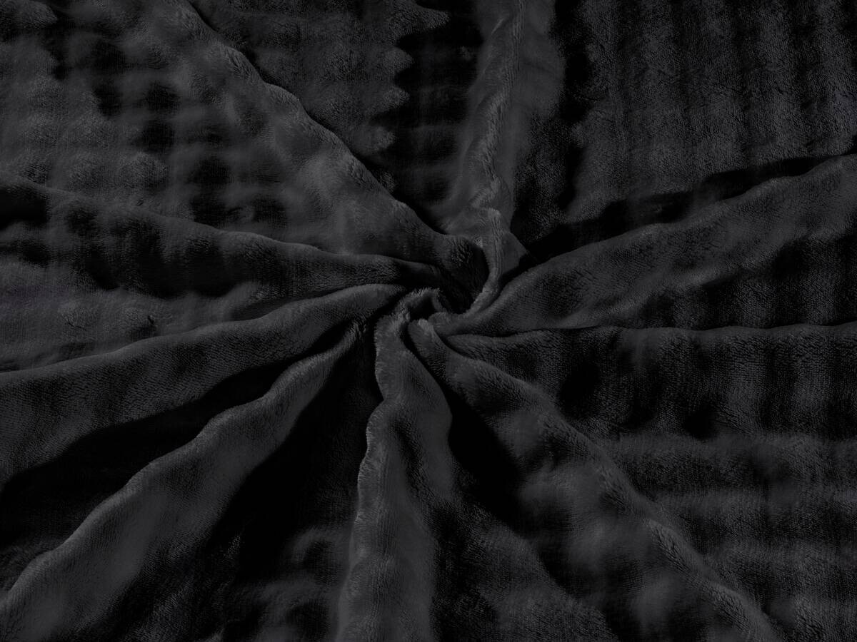 Microfaser Bettwäsche Flanell Asphalt Polyester B/L: ca. 135x200 cm