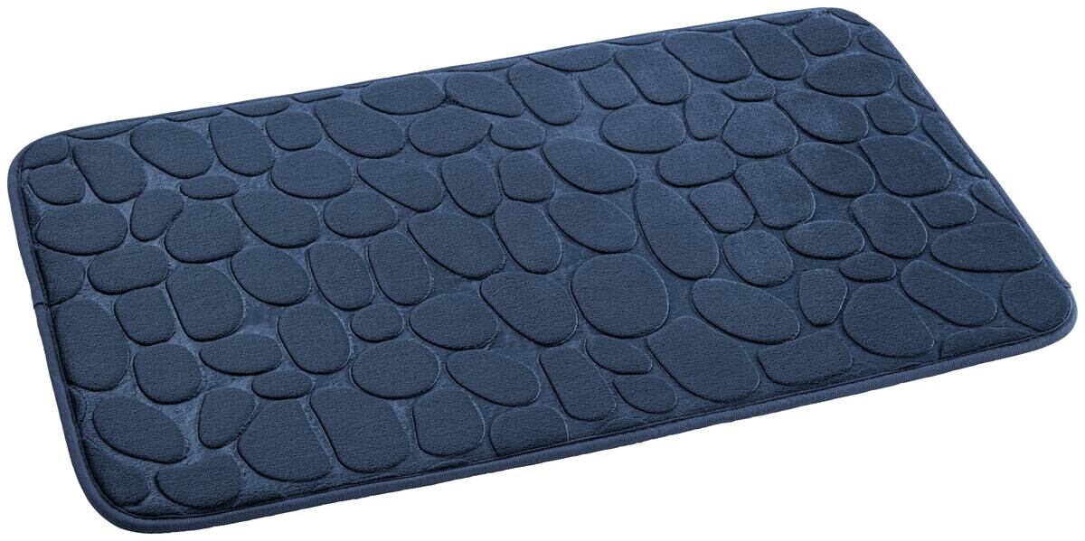 POCOline Badematte Stone dunkelblau 100% Polyester B/L: ca. 45x70 cm