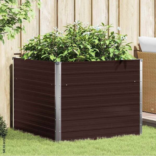 Hochbeet braun Stahl B/H/L: ca. 100x77x100 cm