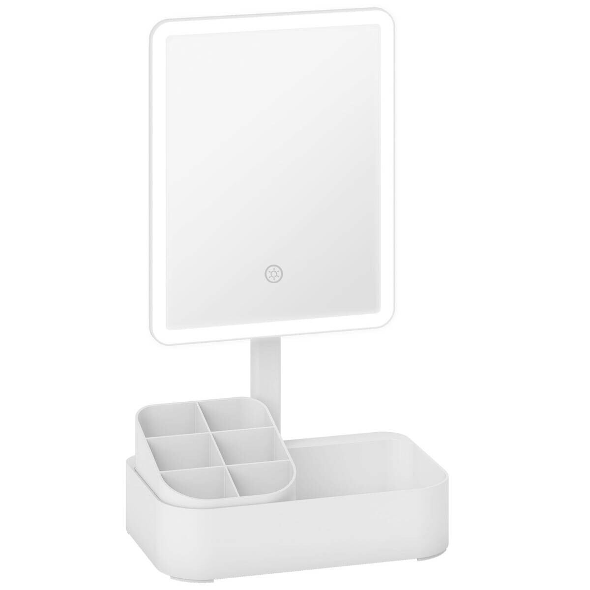 HOMCOM LED-Spiegel weiß B/H/L: ca. 13,8x38x22 cm