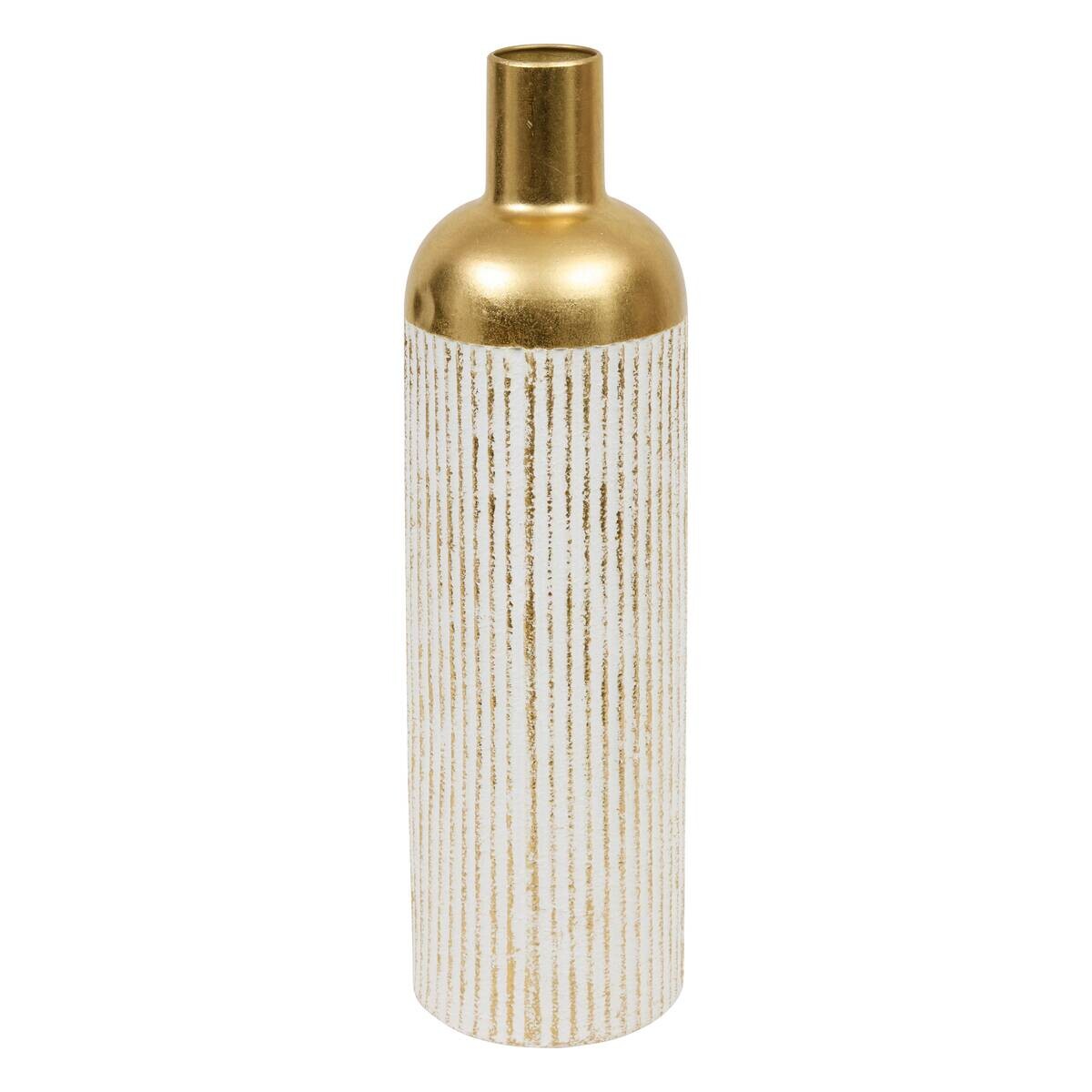 Vase gold Metall B/H: ca. 16x60,5 cm