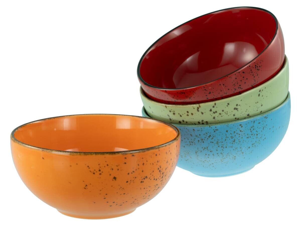 CreaTable Schüssel-Set Nature Collection Mediterran bunt Steinzeug