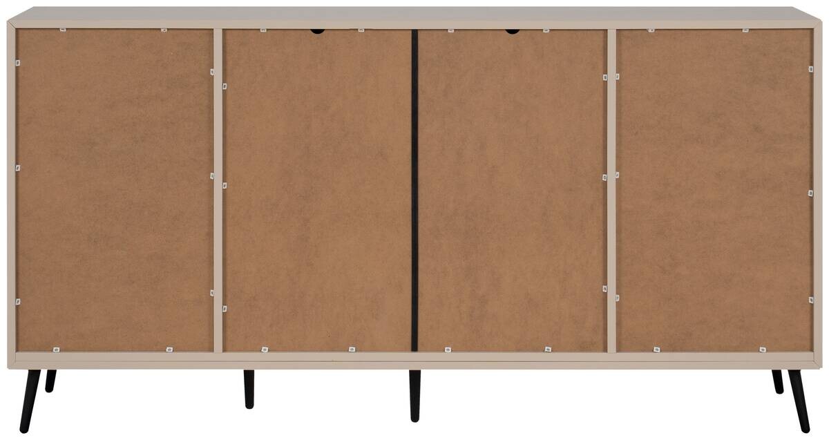 Sideboard Arona sand schwarz B/H/T: ca. 175x90x38 cm