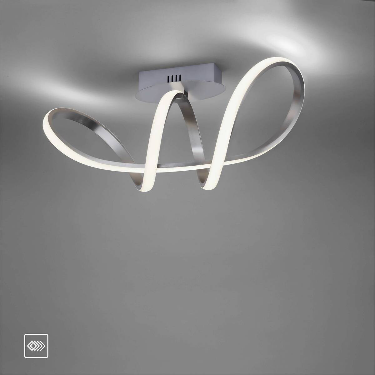 Just Light LED-Deckenleuchte MARIA 15403-95 Kunststoff Aluminium B/H/T: ca. 24,5x27x61 cm 1 Brennstellen