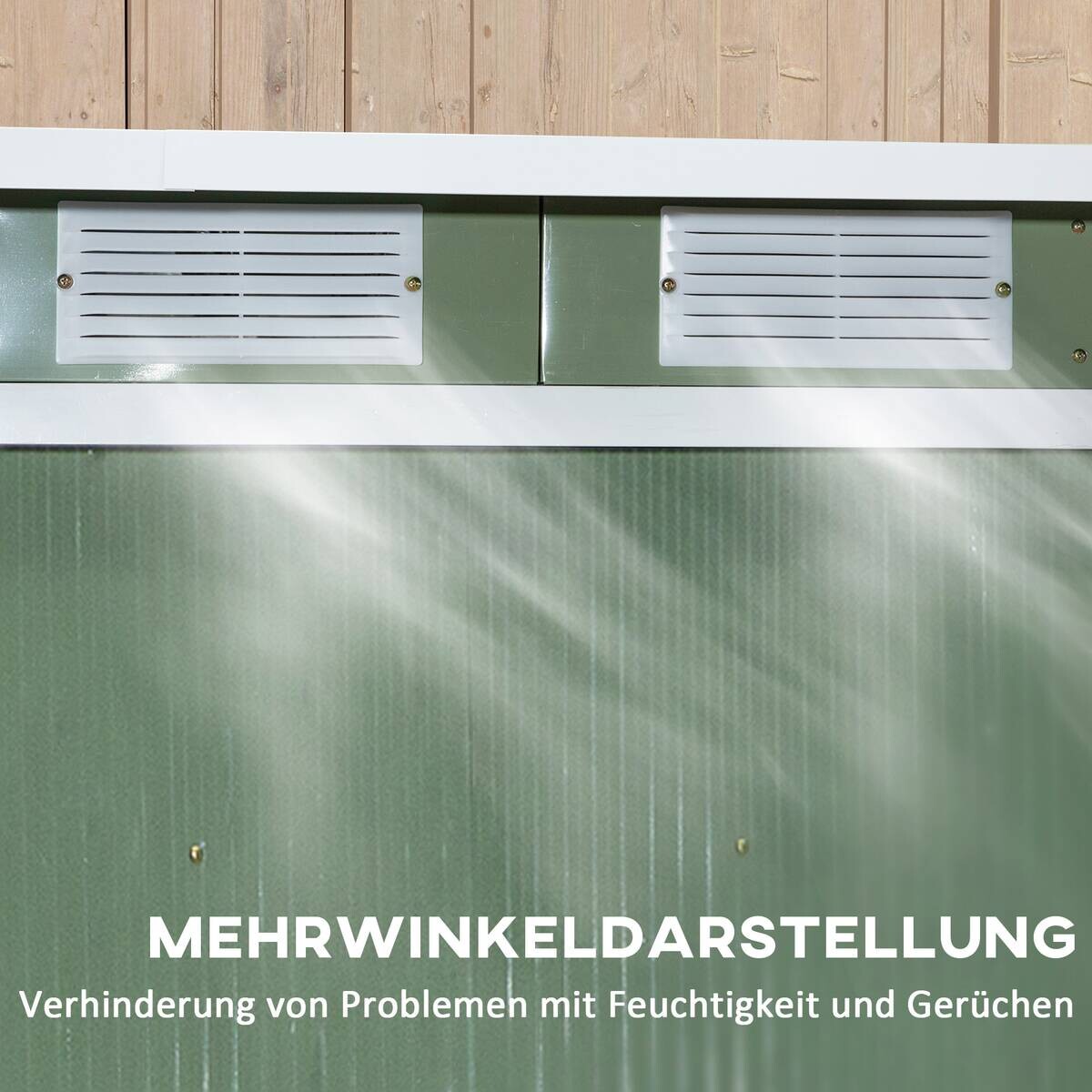 Outsunny Gerätehaus grün B/H/L: ca. 130x173x213 cm