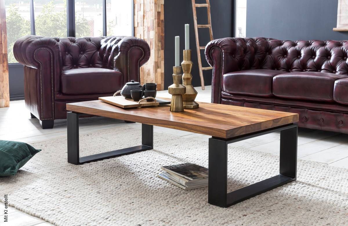 Couchtisch braun B/H/T: ca. 115x35x60 cm
