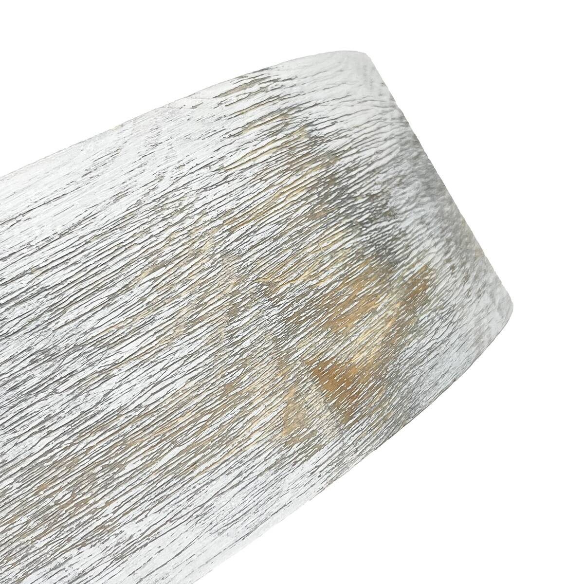 Lamkur Deckenleuchte hellbraun weiß Glas Holz B/H/L: ca. 28,5x12x28,5 cm 1 Brennstellen
