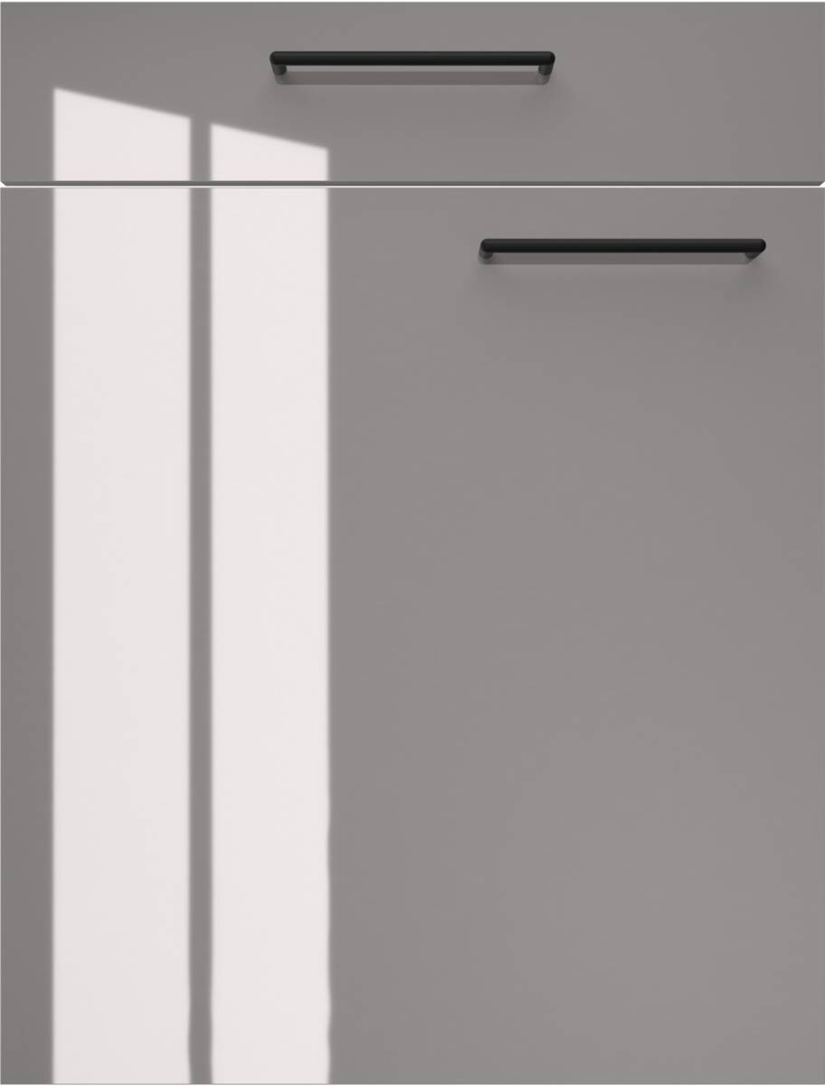 artego Küchenblock Eco Graphit Lack Hochglanz Toffee Sherwood matt Nachbildung Graphit Lack Hochglanz B/T: ca. 300x60 cm