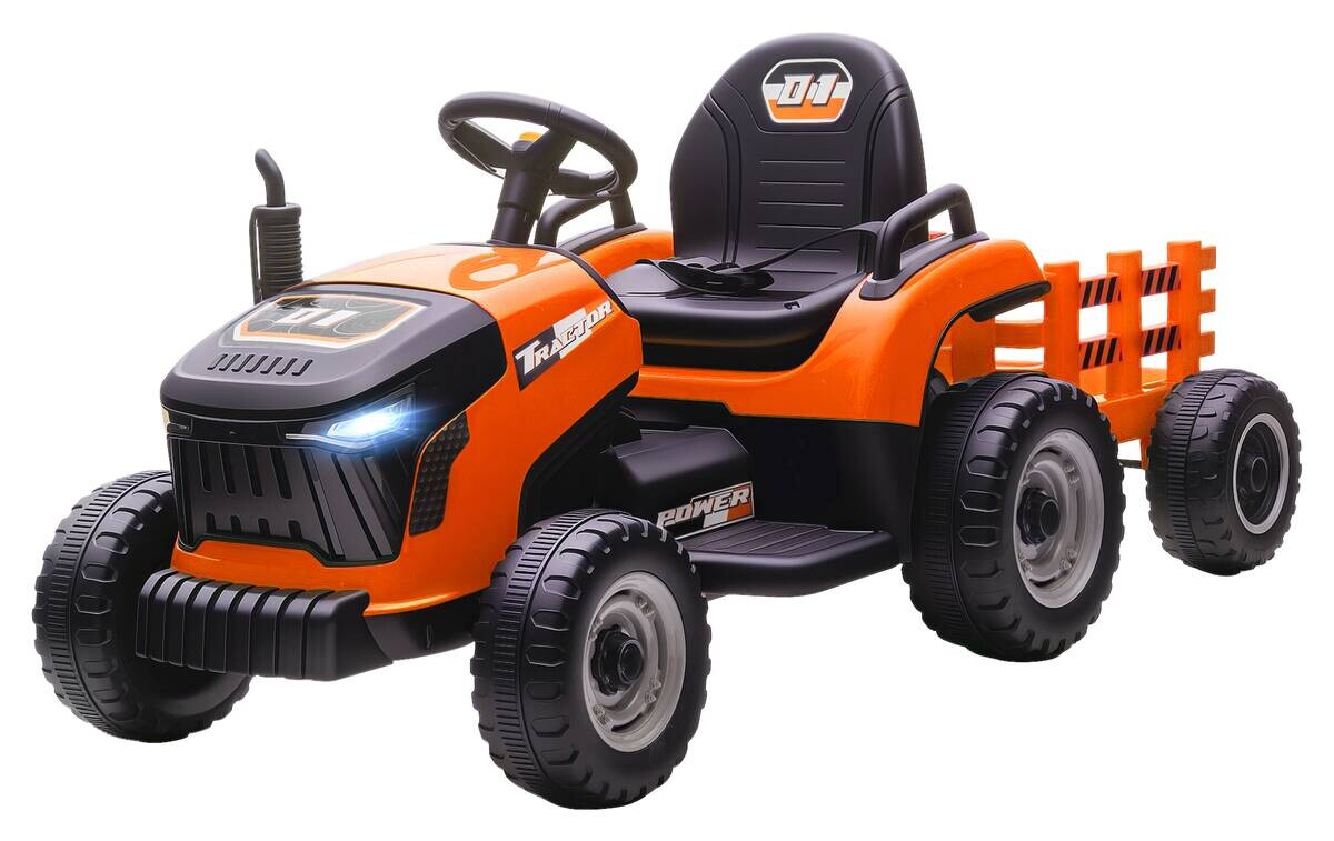 AIYAPLAY Elektrischer Traktor orange B/H/L: ca. 58x55x139 cm