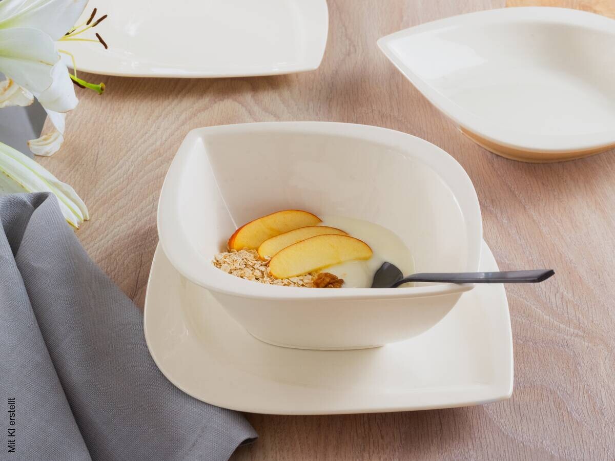 CreaTable Kombiservice Melbourne weiß Porzellan 16 tlg.