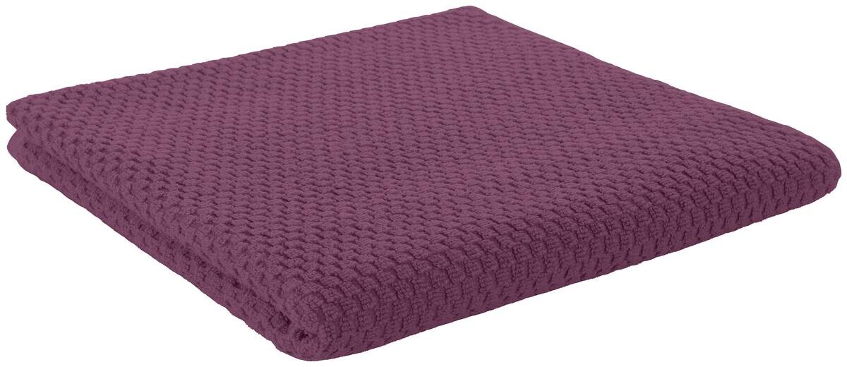 POCOline Duschtuch Popcorn beere 100% Baumwolle B/L: ca. 70x140 cm