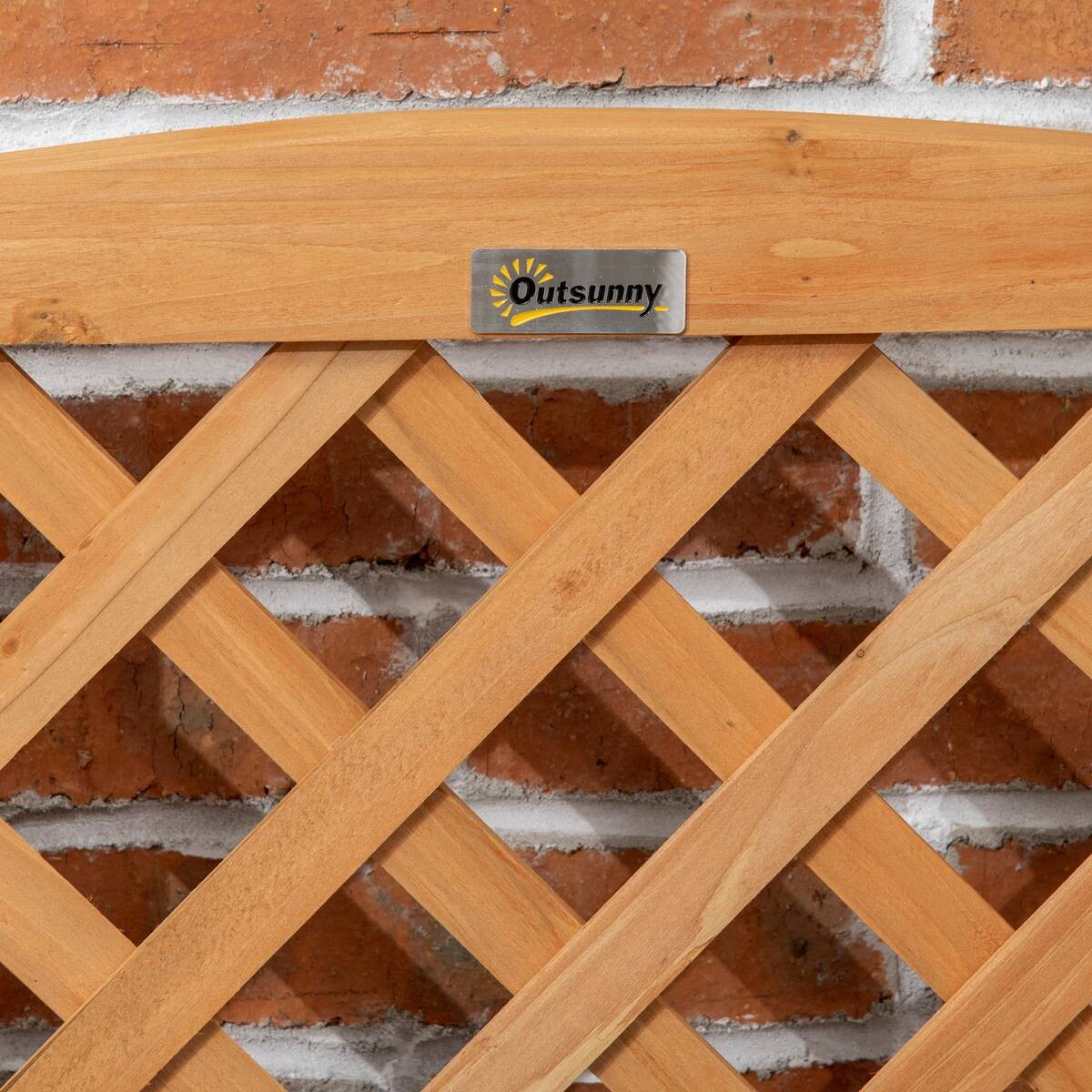 Outsunny Blumenkasten mit Rankgitter