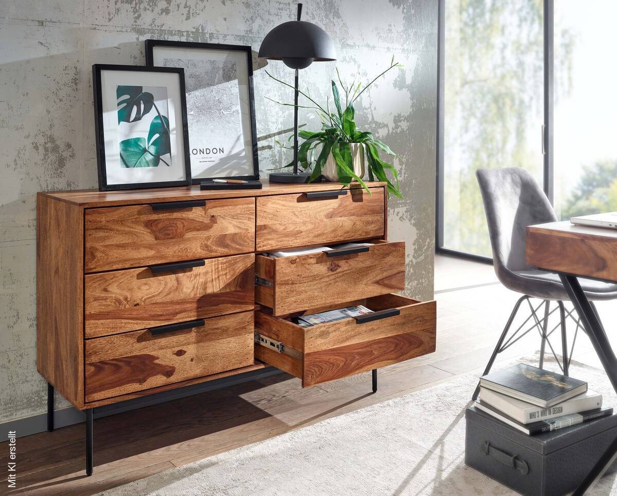 Kommode rosenholz Nachbildung B/H/T: ca. 117x80x42 cm