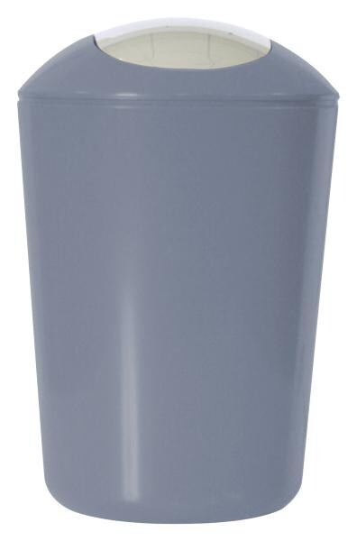 Schwingdeckeleimer grau Kunststoff H/D: ca. 30x20 cm ca. 5 l