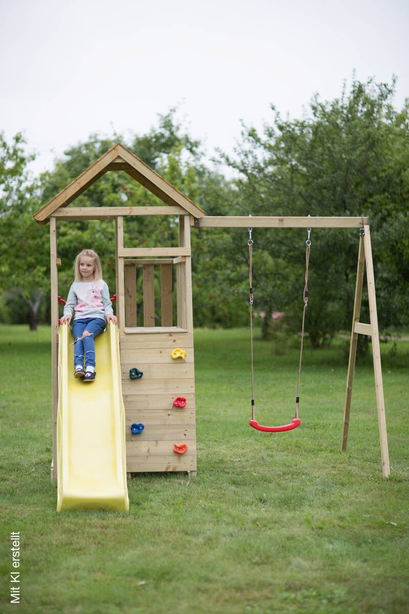 Wendi Toys Stelzenspielhaus Pelikan natur B/H/T: ca. 270x270x280 cm