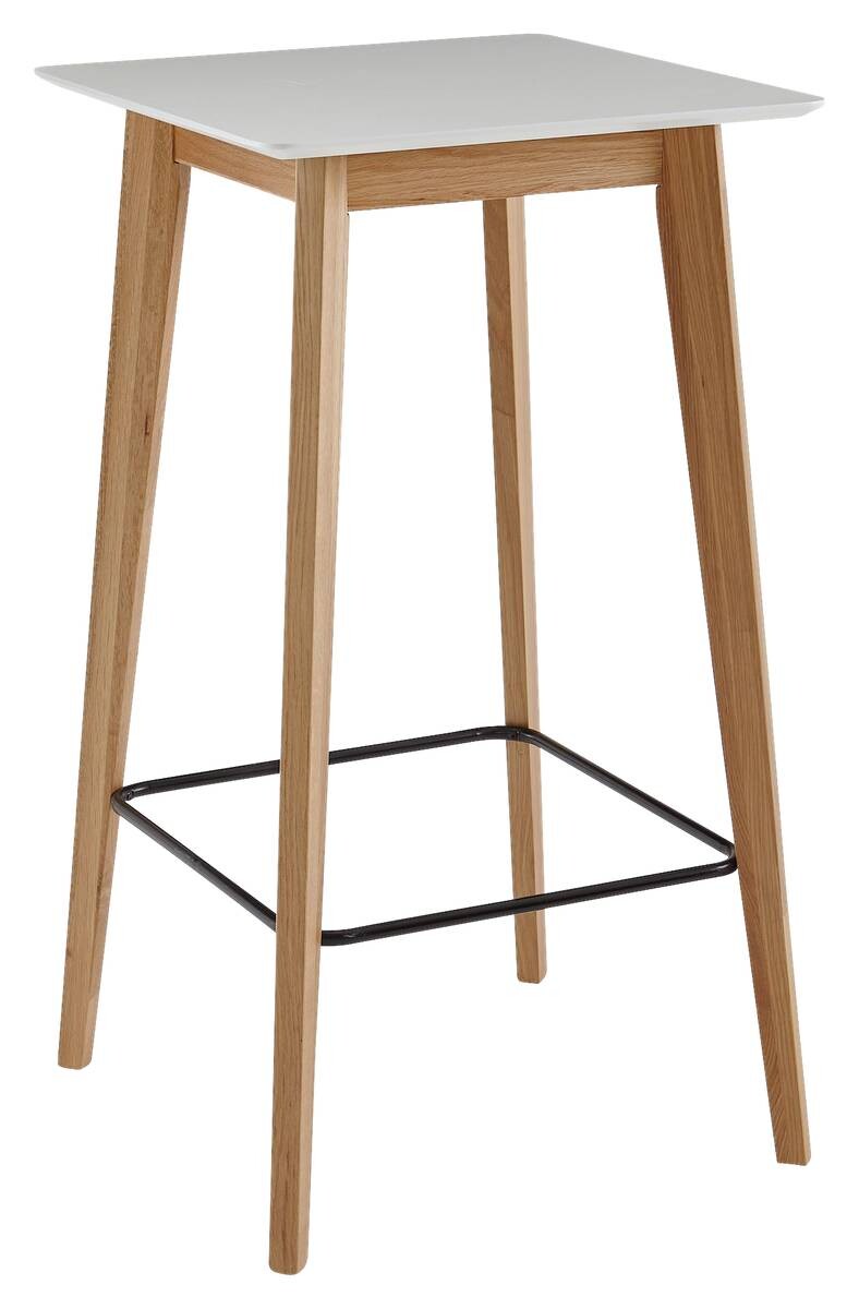 Bartisch weiß natur MDF B/H/T: ca. 60x110x60 cm