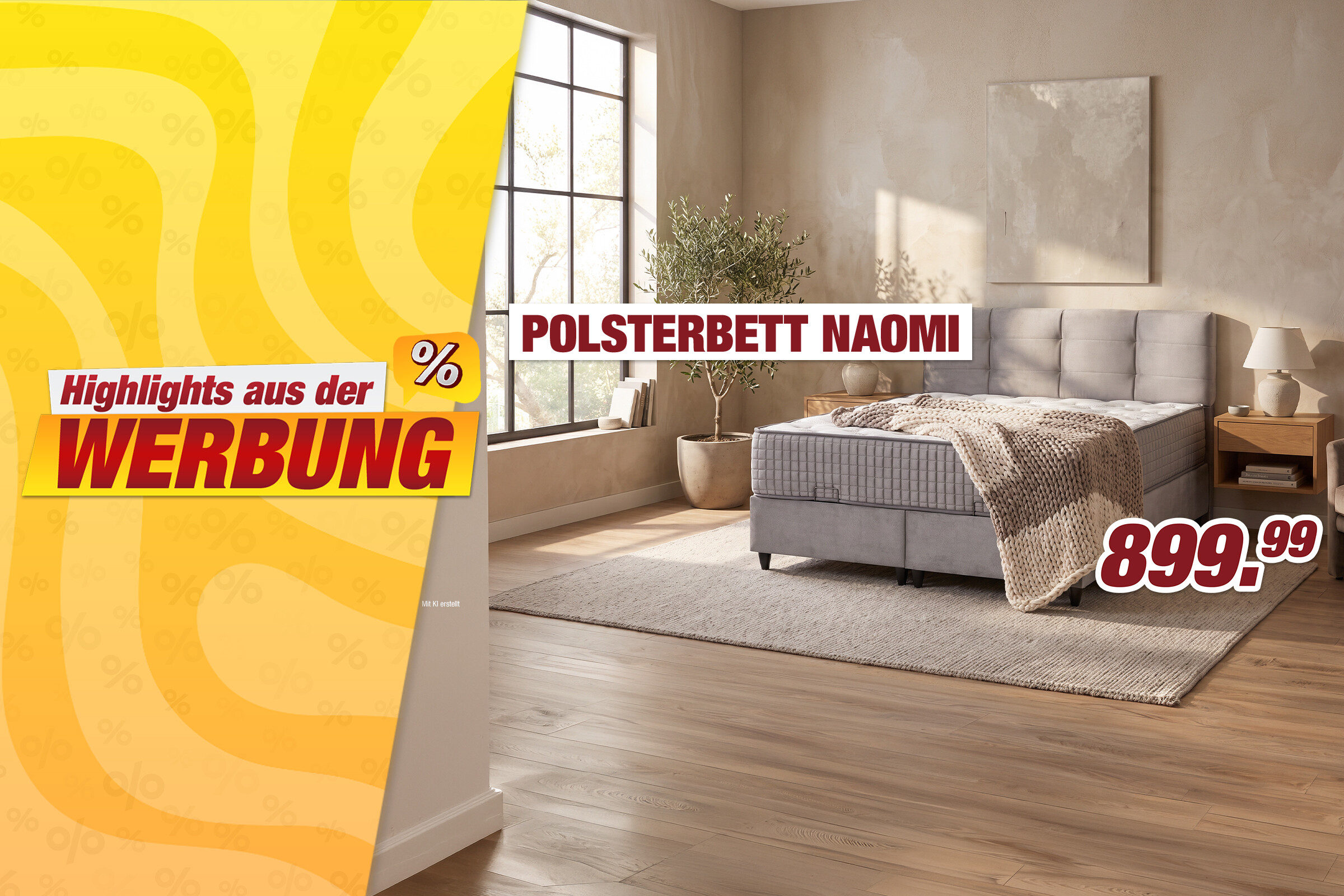 Unsere Werbe Highlights - Naomi Polsterbett