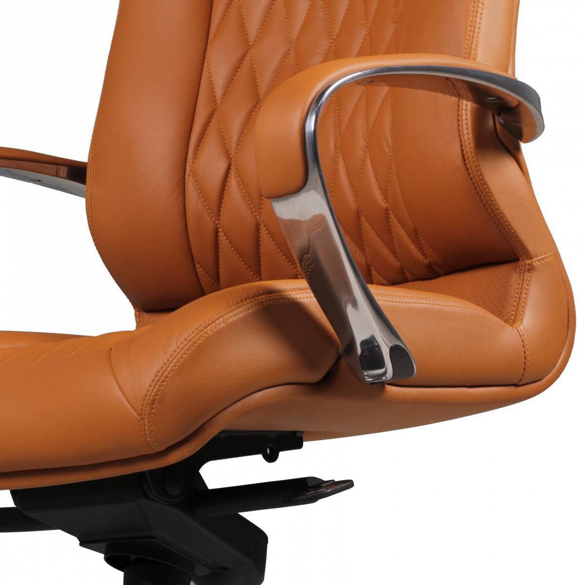 Drehstuhl braun Leder